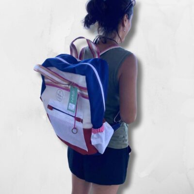 Claire zaino collezione CuCilento personalizzabile su richiesta indossato