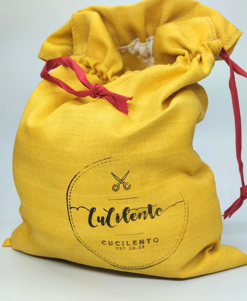 Mimi collezione CuCilento sacchetto giallo senape