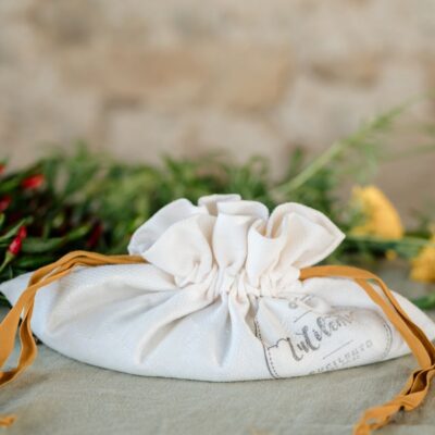 Sisì sacchetto tessuto cotone chiuso Cucilento collezione