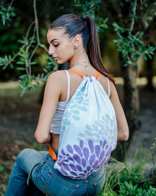 Zaino a sacca in cotone collezione CuCilento