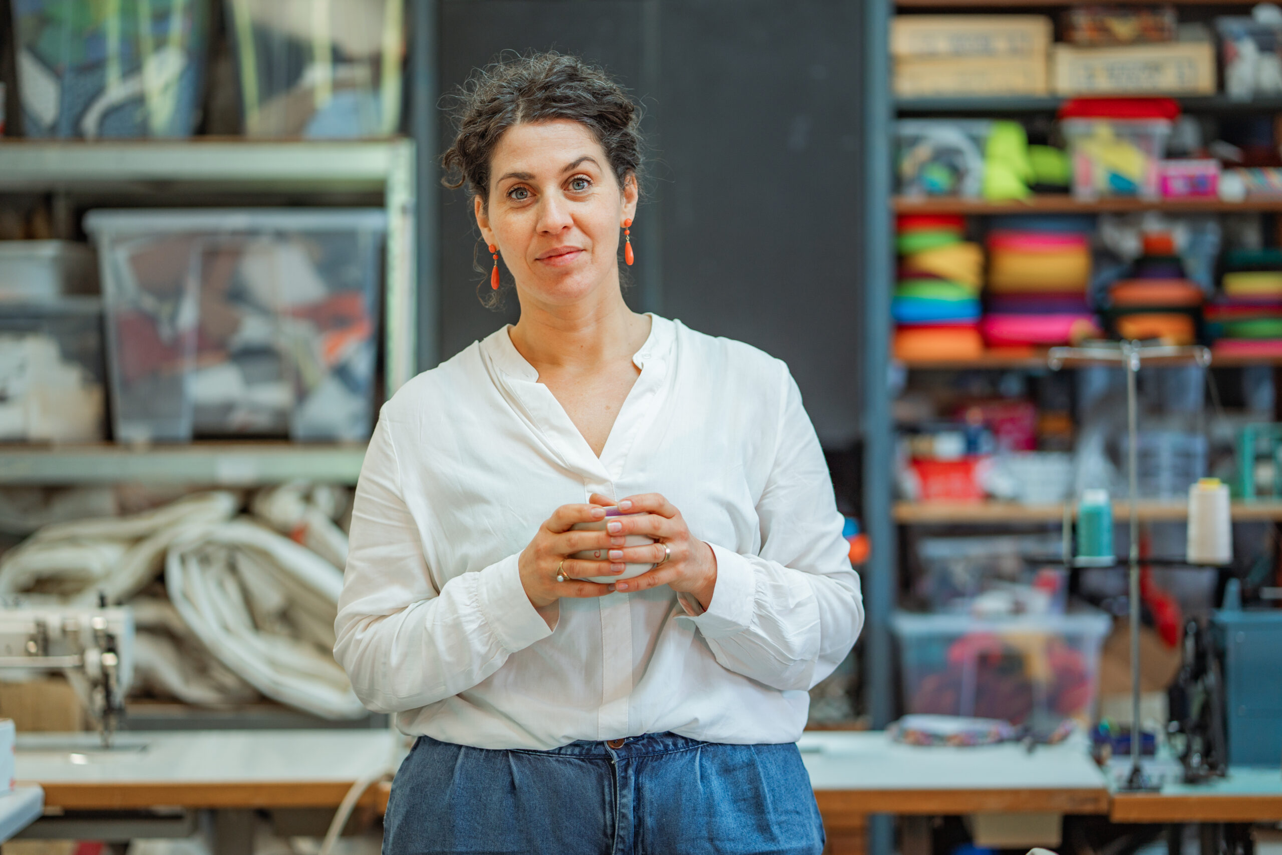 Accoglienza delle ragazze dell'istituto moda